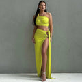 Dulzura Women 2024 Summer Tank Tops Long Skirts Party Club Vacation Two Piece Matching Sets Outfits Wholesale Items For Business